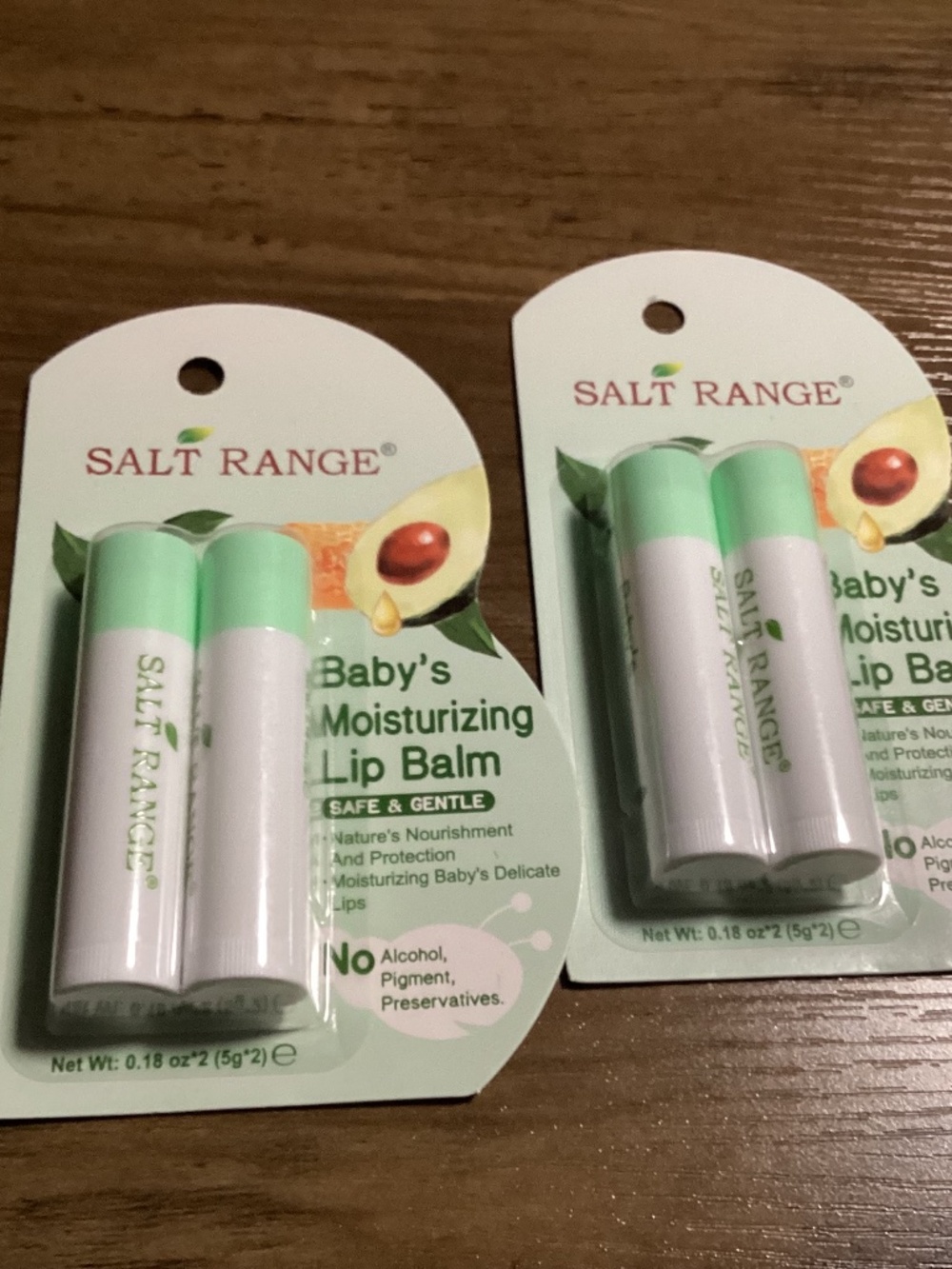 Salt Range Baby Moisturizing Lip Balm Bundle 2 packs (4 lip balm) NEW